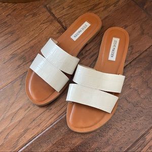 White Steve Madden Sandals